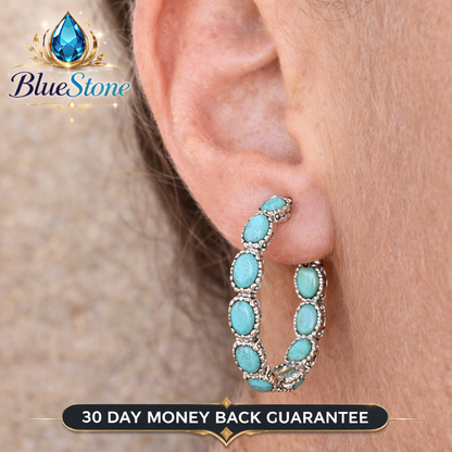 Turquoiuse Hoop Earrings