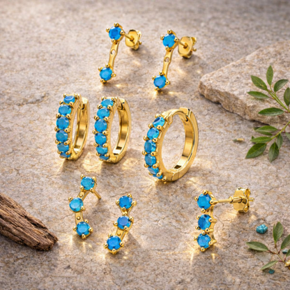 3 Set Gold Plated earrings